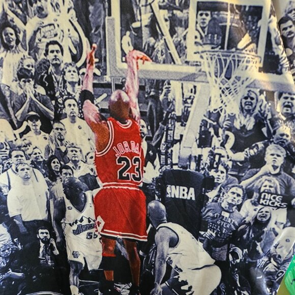 Michael Jordan NBA The Shot Graphic T-Shirt XL By Winita - Picture 3 of 6